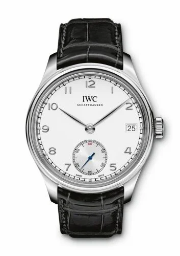 IWC Portuguese Hand-Wound Eight Days Stainless Steel / Silver IW5102-03 (5102-03, IW510203)